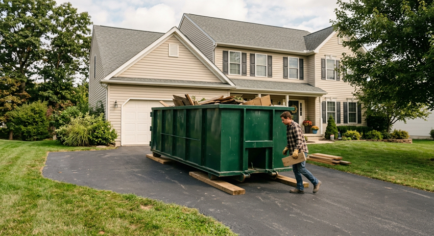 Protecting Your Property: Driveway-Friendly Dumpster Tips for PA Homeowners